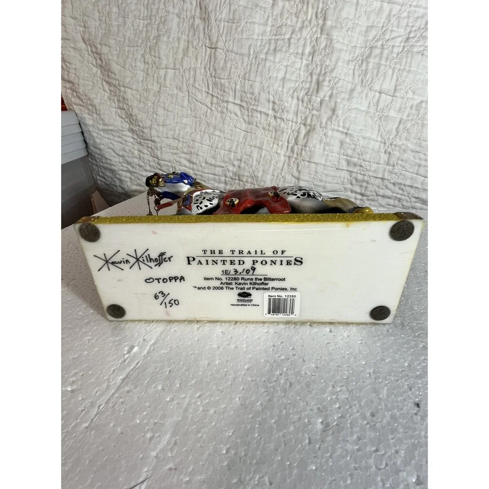 Trail Of Painted Ponies  RUNS THE BITTERROOT  Signed 63/150